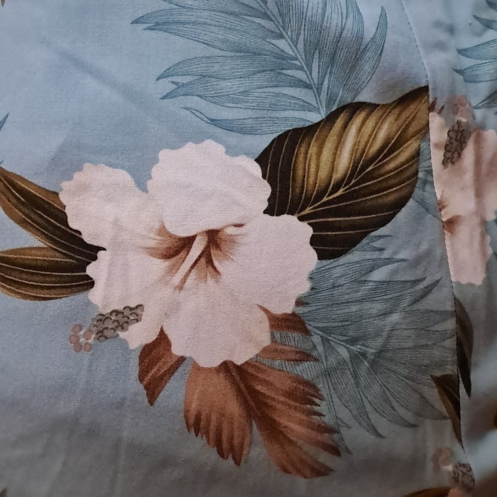 Paradise Bay Long Dress Women Size L Tropical Floral Print Vacay Hawaiian - Picture 8 of 8